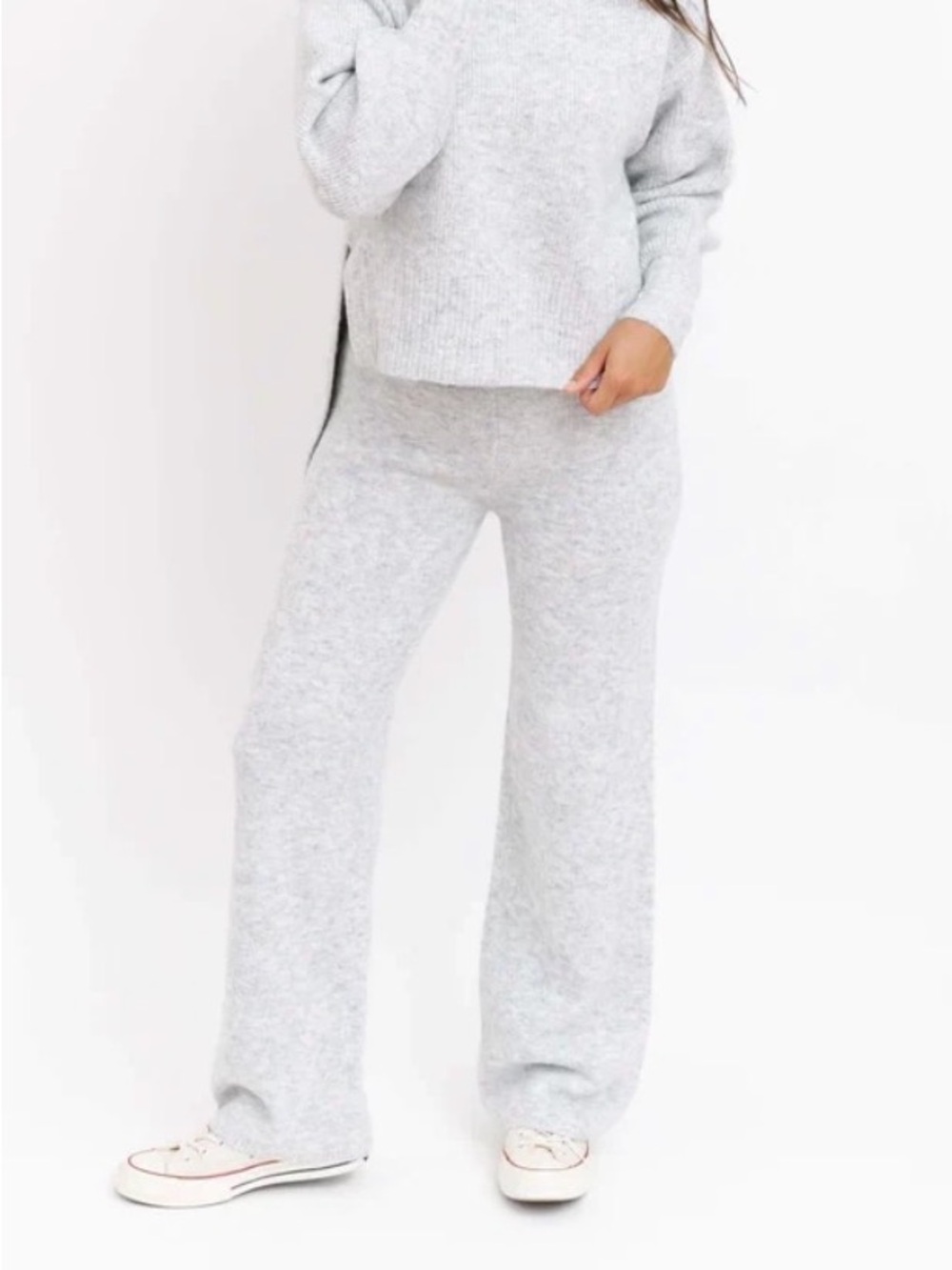 NWT Smash + Tess Loren Wide Leg Pant in Light Heather Grey